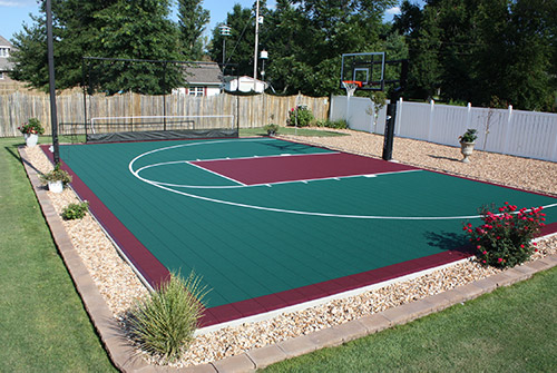 Tour Greens Michigan  Backyard Basketball Court Installers